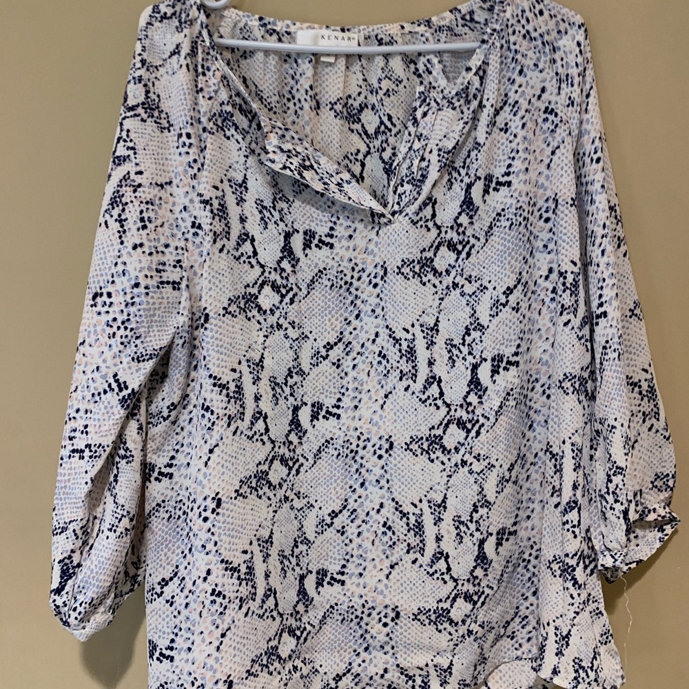 Snake Skin Print Top